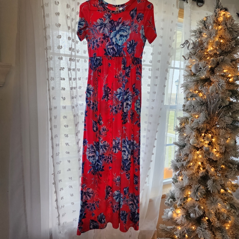 Pink Floral Dress